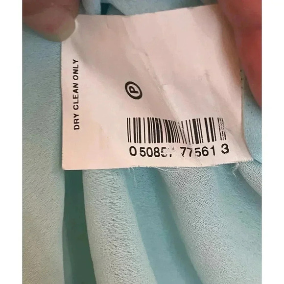 Maternity A Pea In The Pod Blue Sleeveless, Long Nursing Wrap/Robe Size Small - Picture 14 of 14